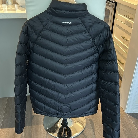 Paradox Quilted Down Jacket Womens S Black Duck Fill Full Zip Outdoor - Picture 11 of 13